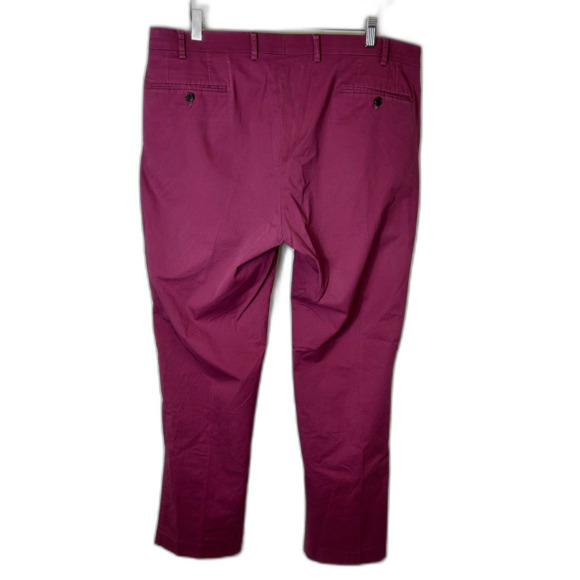 Lauren Ralph Lauren Raspberry Red Straight Leg Classic Chino Pants Size 36 X 32 - Picture 5 of 11